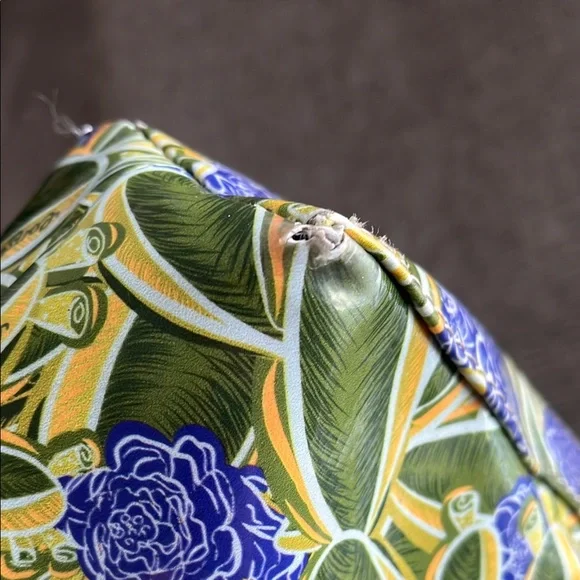 Consuela Green and Blue Crossbody Bag with Tropical Print - Picture 6 of 8